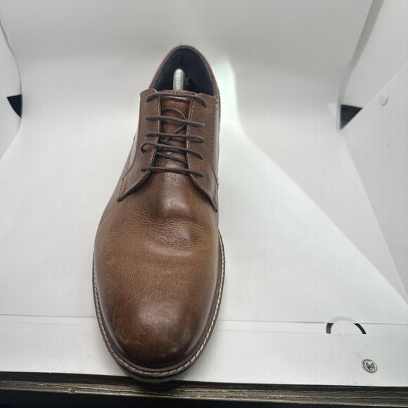 Hawker Rye Waylon Mens Tan Brown Leather Lace Up Oxford Size 13 US - Picture 4 of 14